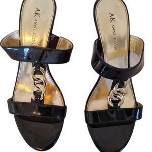 Anne Klein black  sandals.